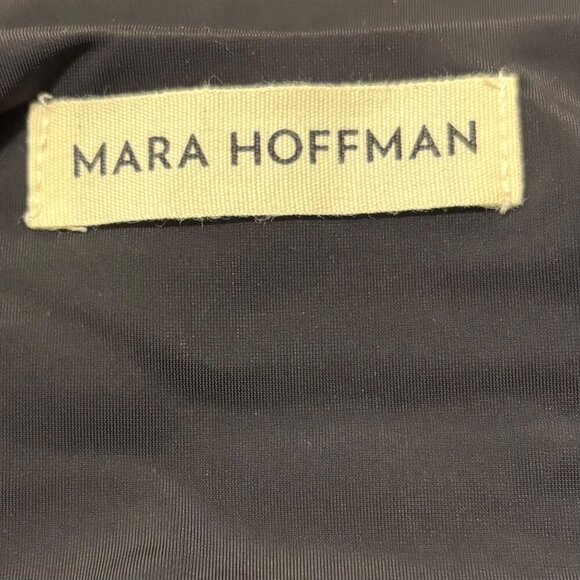 Mara Hoffman Women's Standard Audrey Black Deep V One Piece Swimsuit Size L, XL - Picture 8 of 11